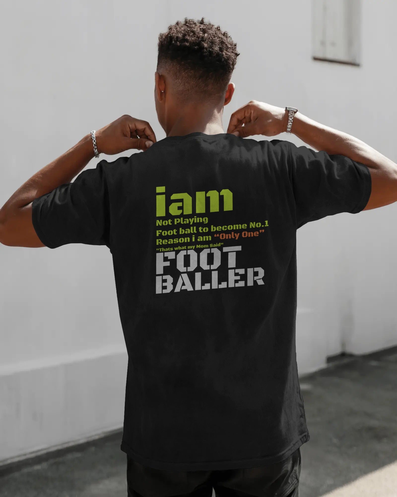 Only One” Footballer Unisex Tee – Poly-Cotton Blend