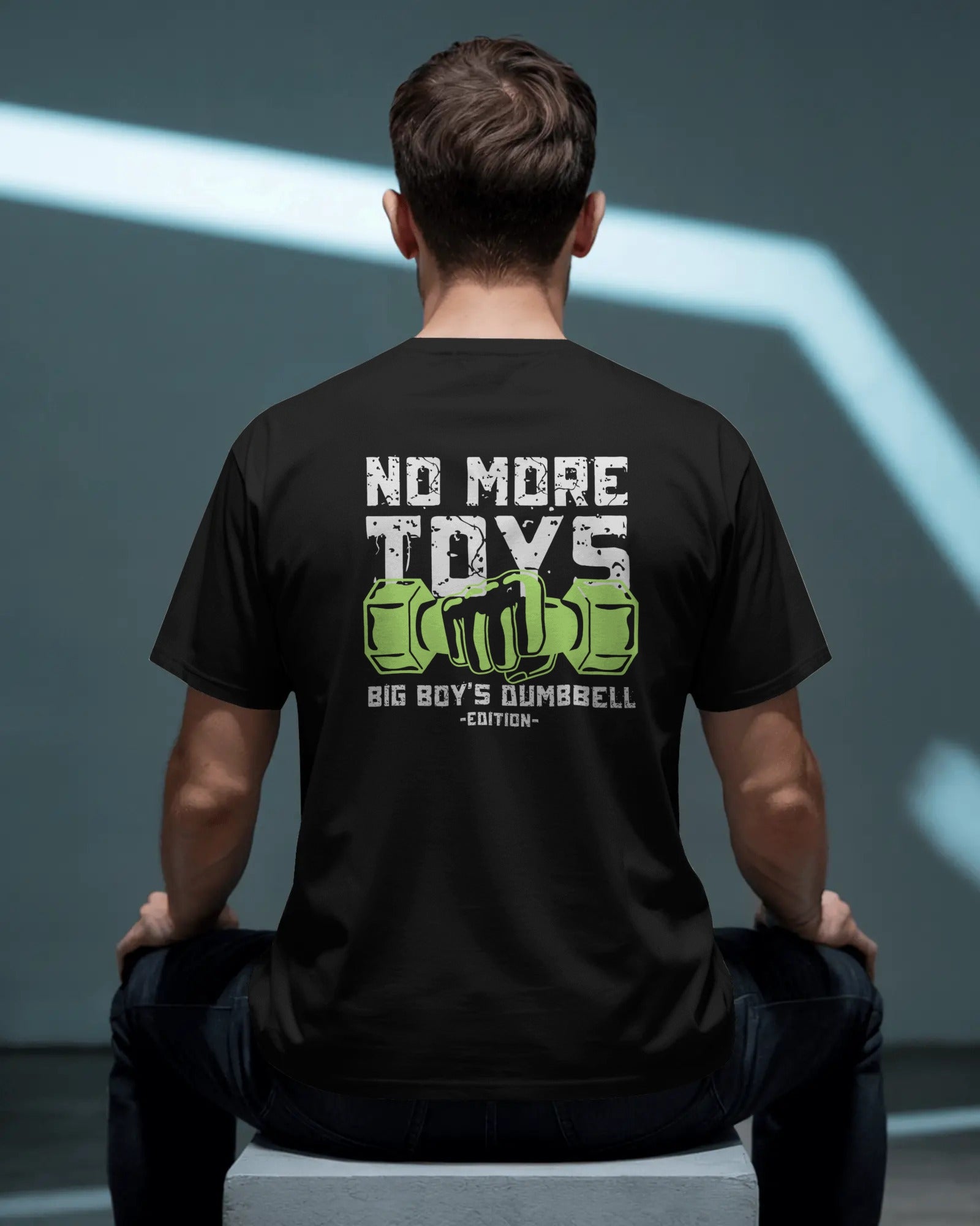 No More Toys – Big Boy’s Dumbbell Edition Gym T-Shirt | Fitness & Bodybuilding Tee