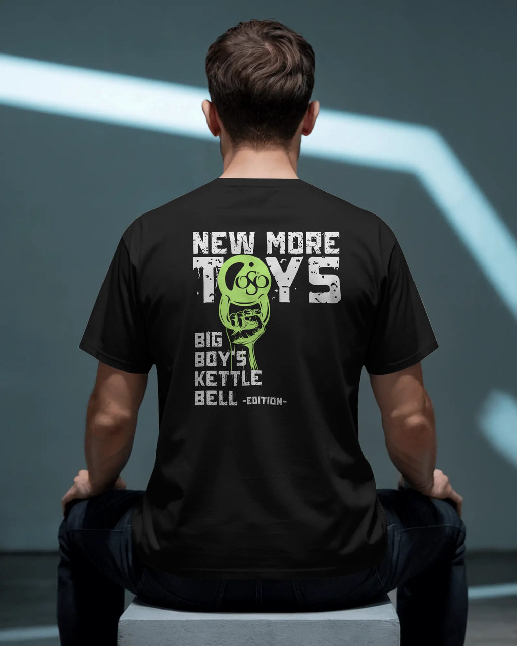 NEW More Toys – Big Boy’s Kettlebell Edition Gym T-Shirt | Strength Training Tee
