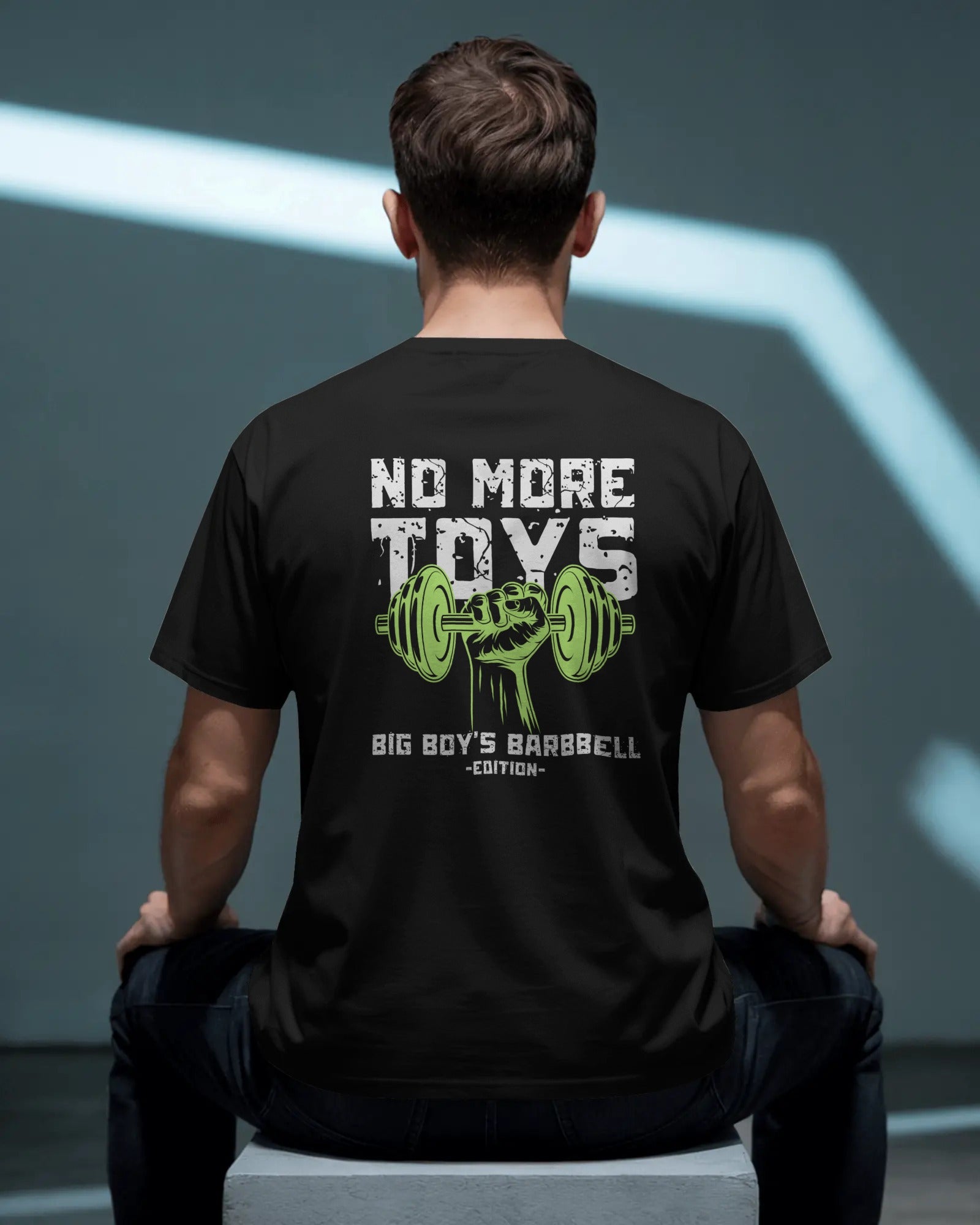 No More Toys – Big Boy’s Barbell Edition Gym T-Shirt | Fitness Streetwear Tee